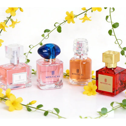 Mystical Perfume Gift Set For Women 4Pcs Spring Gift Includes 30ml EDP 30ml Air Freshener 30ml Body Spray Long Lasting Fragrance