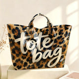 Retro Leopard Print Tote — view 7
