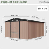 Metal Garden Storage Shed — view 7