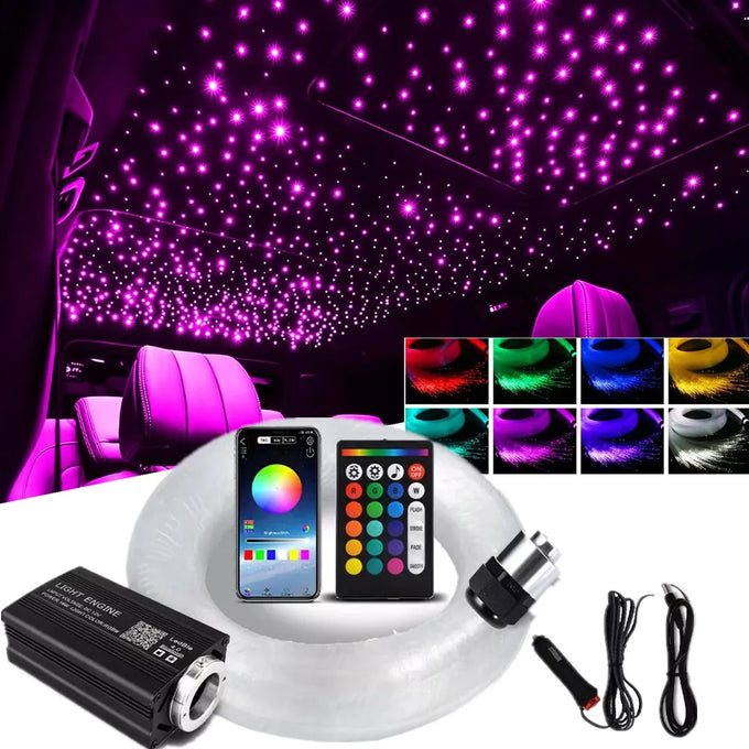 Fiber-Optic Car Headliner Light Kit — product image
