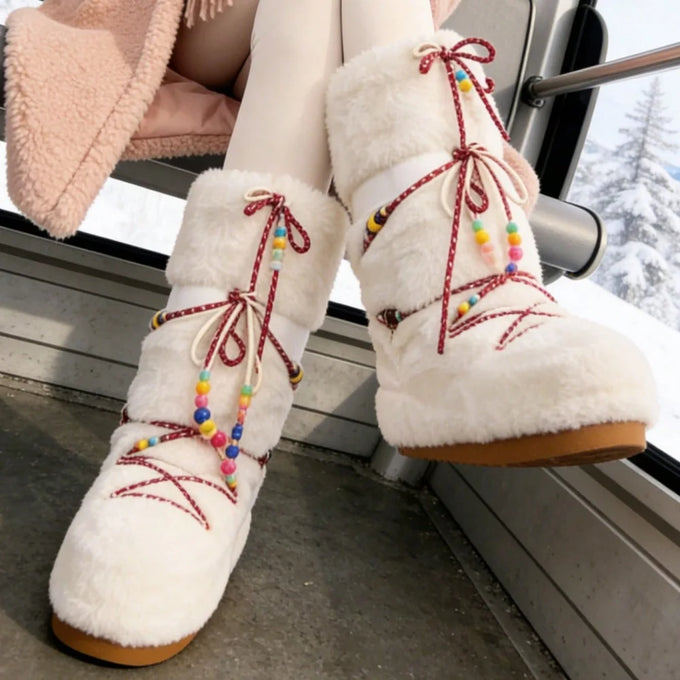 Faux-Fur Mid-Calf Winter Boots — product image