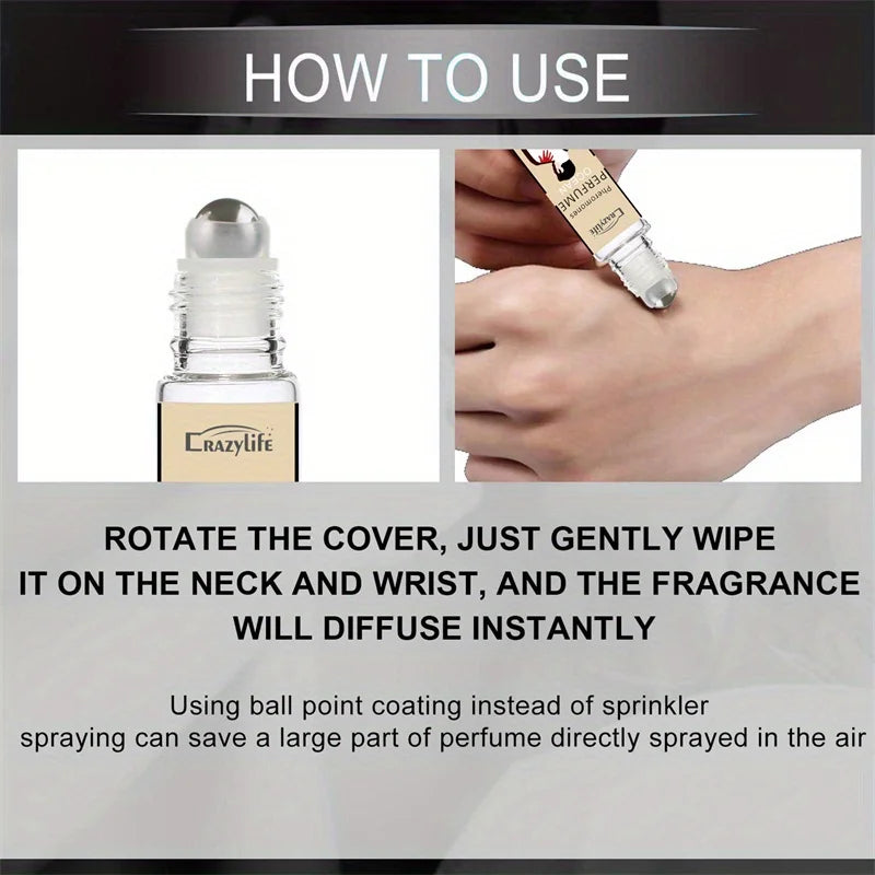 10ml Perfume for Men Women Ball Perfume Women Pheromone Men'S Essential Oil Perfume Attracts The Opposite Sex Lasting Fragrance