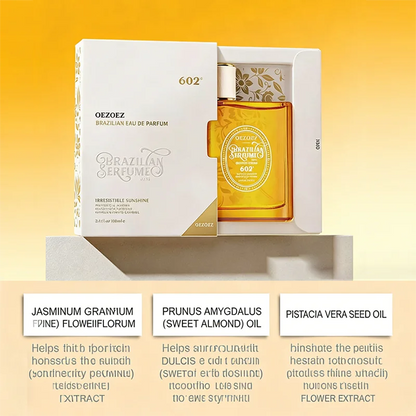 Sunshine EDP Vanilla Gourmand Fragrance, Fresh Coconut & Woody Scent, Long Lasting Irresistible Perfume for Daily & Gift