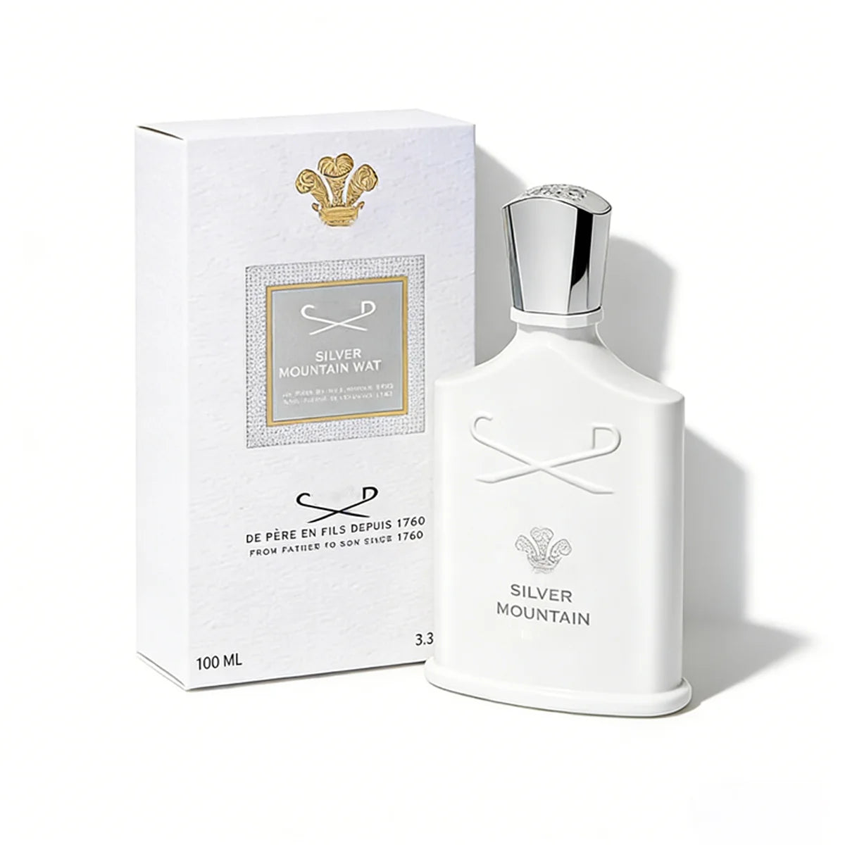 Silver Mountain Water Inspired Citrus Woody Cologne Unisex Fragrance Long Lasting Daily Office Perfume