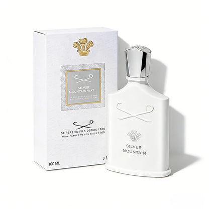 Silver Mountain Water Inspired Citrus Woody Cologne Unisex Fragrance Long Lasting Daily Office Perfume