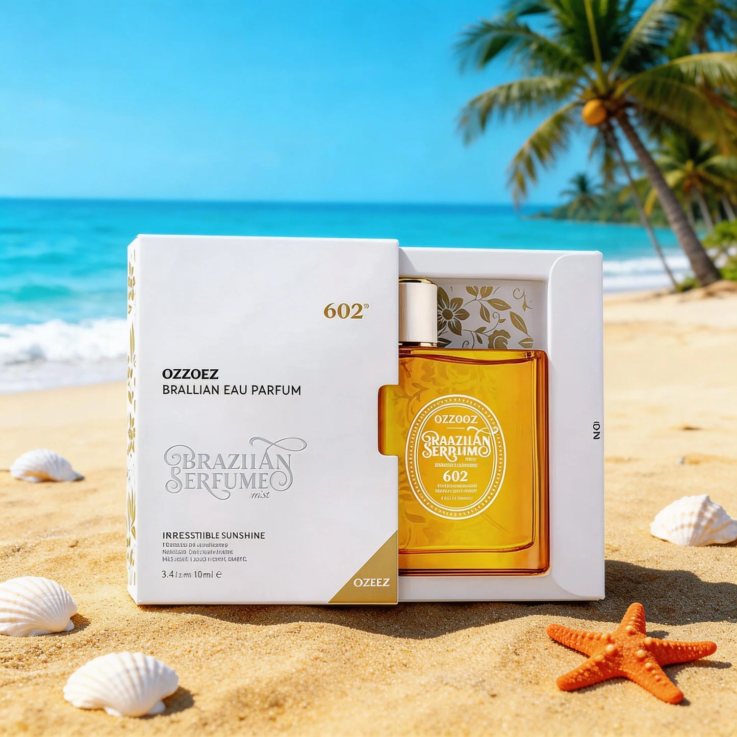 Sunshine EDP Vanilla Gourmand Fragrance, Fresh Coconut & Woody Scent, Long Lasting Irresistible Perfume for Daily & Gift