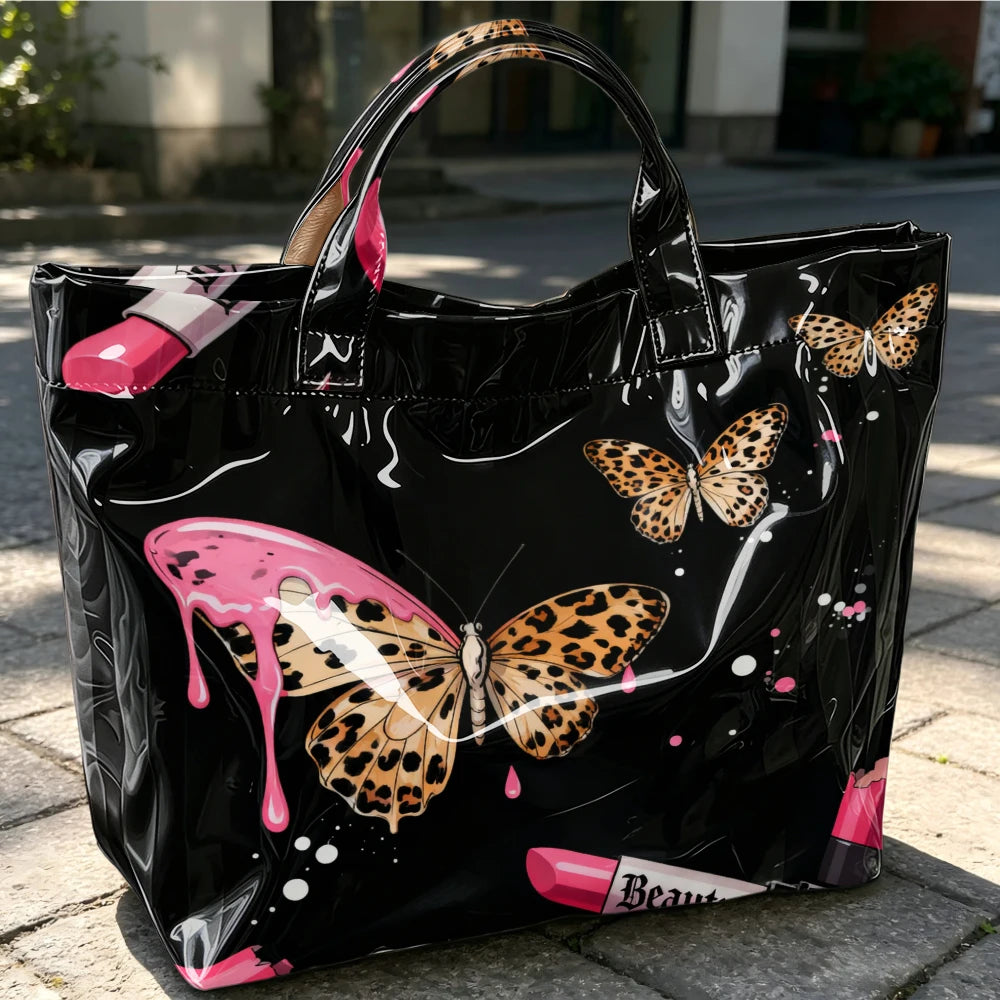 Leopard Butterfly Graphic Tote — view 8