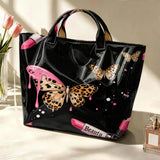 Leopard Butterfly Graphic Tote — view 6