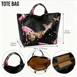 Leopard Butterfly Graphic Tote — view 4