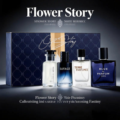 100ml Men's Cologne Luxury Brand Natural Floral Fruity Scent Spray 4Pcs Gift Box For Gentleman Daily Party