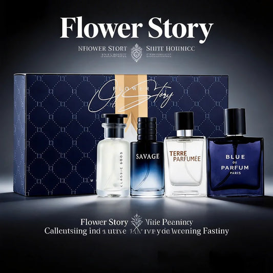 100ml Men's Cologne Luxury Brand Natural Floral Fruity Scent Spray 4Pcs Gift Box For Gentleman Daily Party