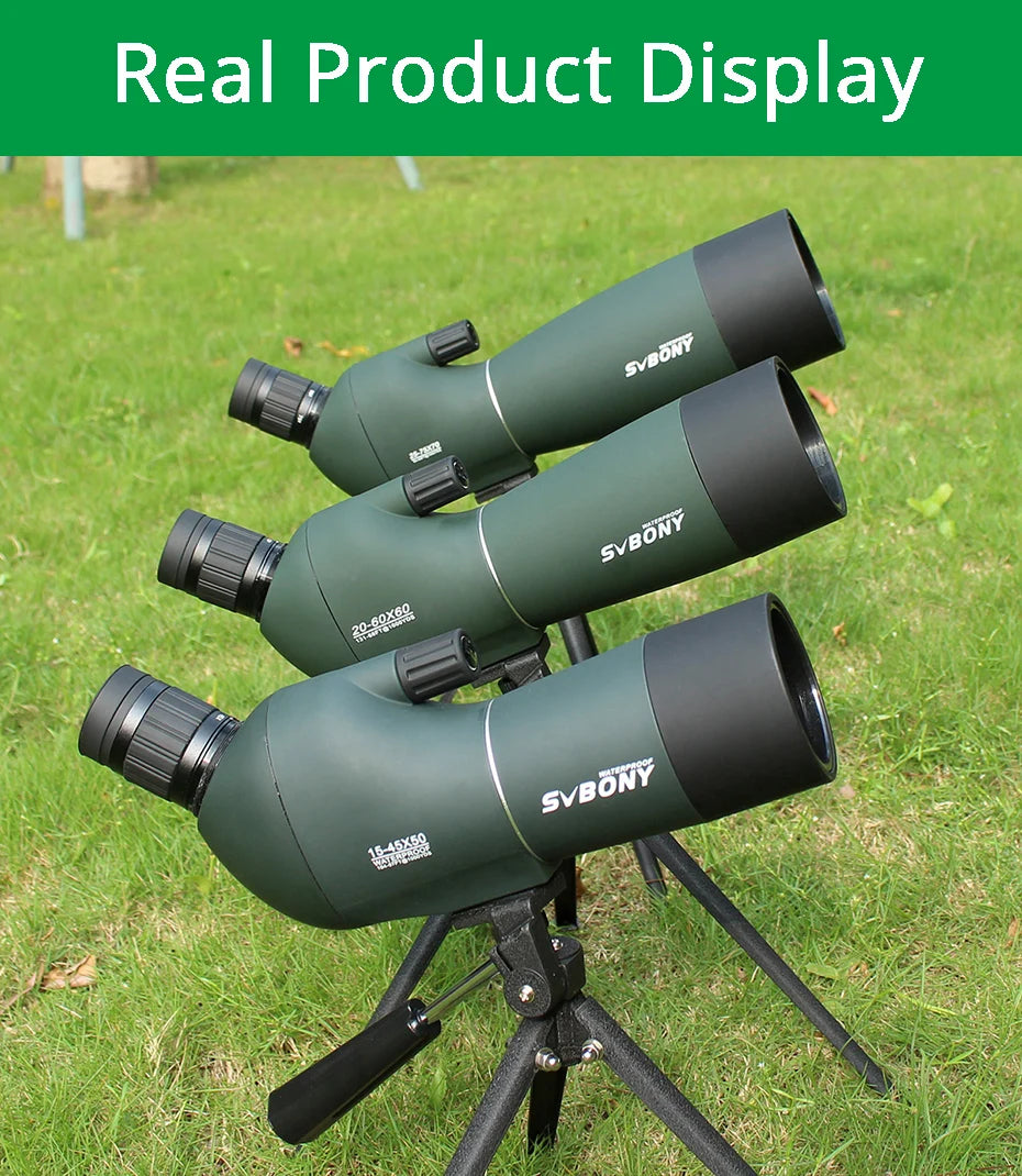 SVBONY SV28 Telescope Spotting Scope Powerful Zoom Monocular FMC BAK4 Waterproof For Bird Watching Target Shotting