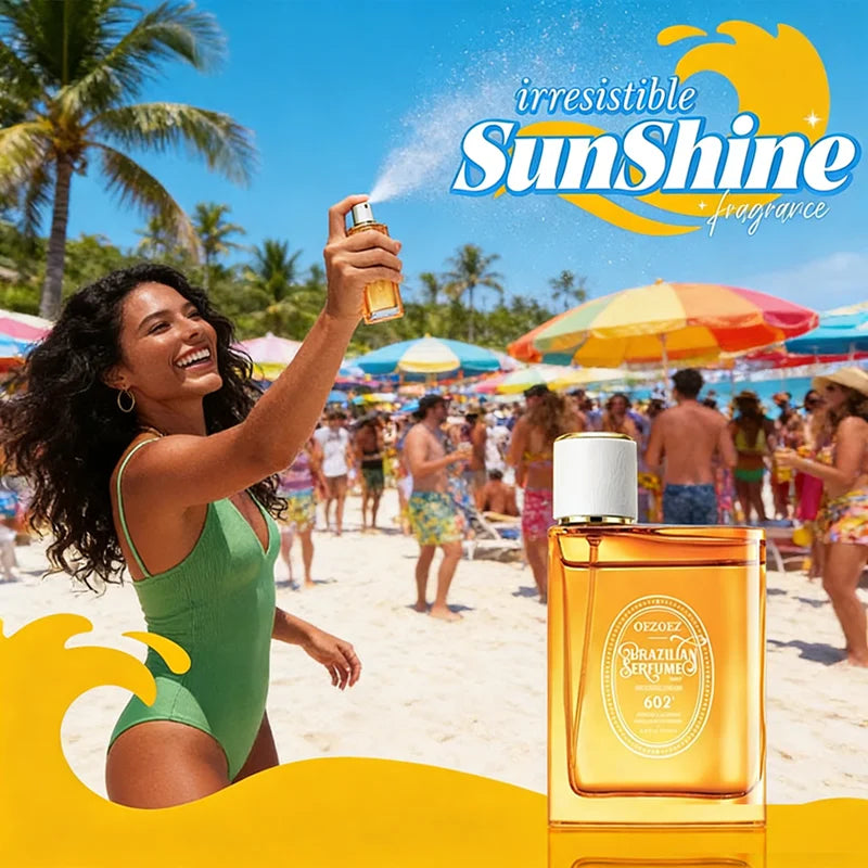 Sunshine EDP Vanilla Gourmand Fragrance, Fresh Coconut & Woody Scent, Long Lasting Irresistible Perfume for Daily & Gift