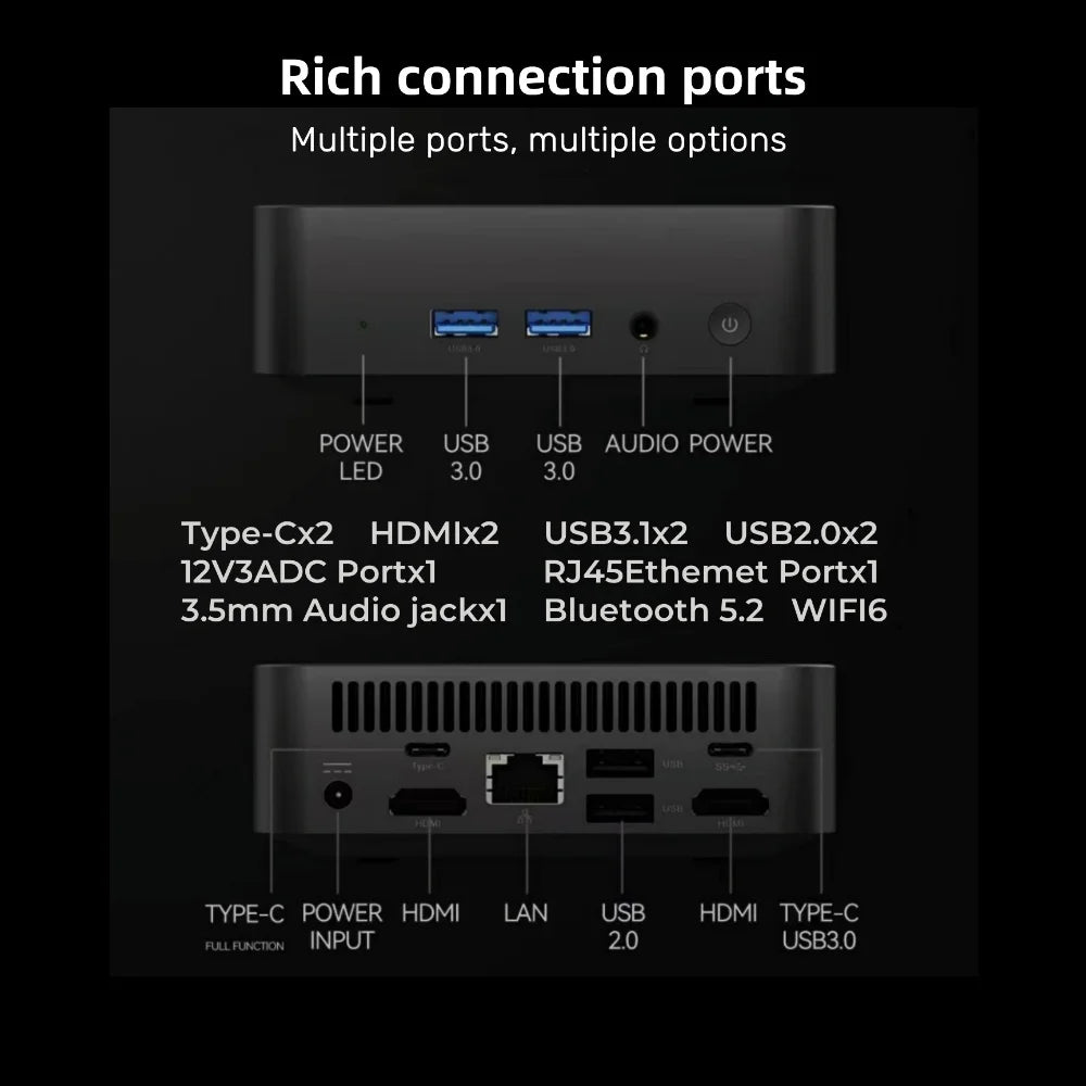2026 Mini PC Intel Core i9 10980HK Intel N150 Windows 11 16GB 32GB RAM 1TB 2TB SSD 4KHD Pocket Desktop PC Gaming Computer WiFi 6