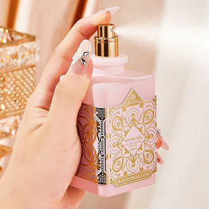 1PC Luxury Marshmallow Eau de Parfum Intense 100ml, Sweet Cotton Candy & Floral Scent, Long Lasting Perfume for Women,