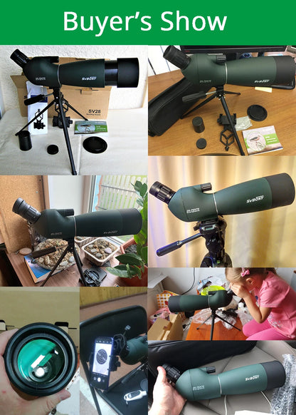 SVBONY SV28 Telescope Spotting Scope Powerful Zoom Monocular FMC BAK4 Waterproof For Bird Watching Target Shotting