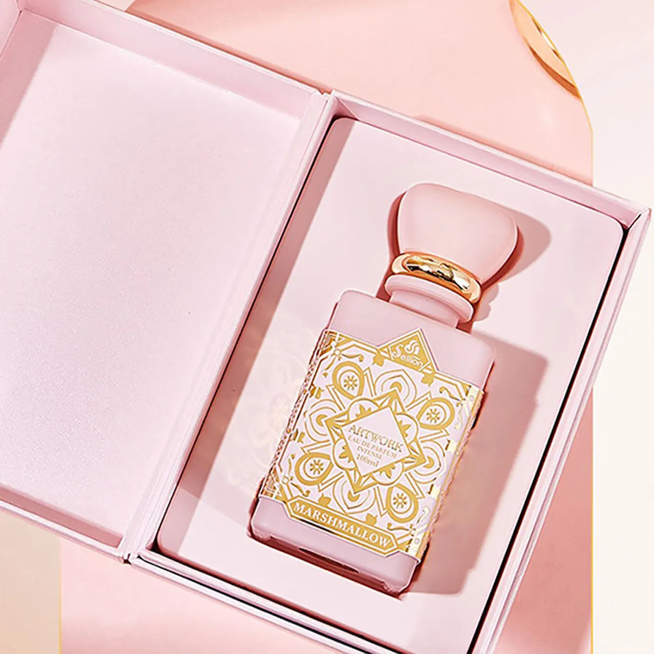 1PC Luxury Marshmallow Eau de Parfum Intense 100ml, Sweet Cotton Candy & Floral Scent, Long Lasting Perfume for Women,