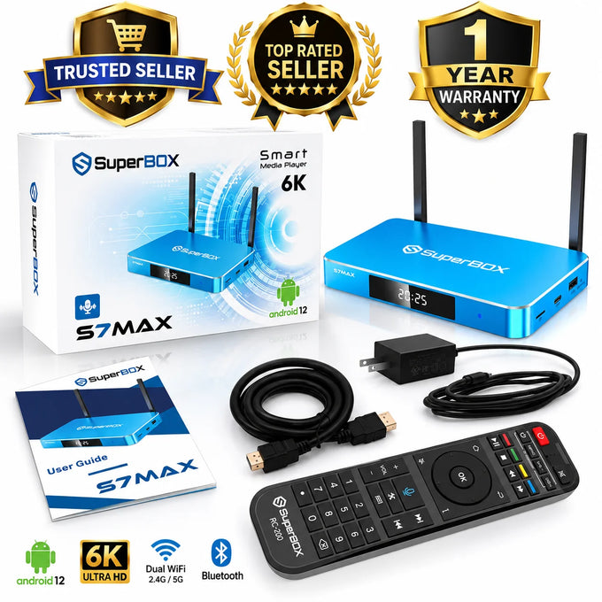 SuperBox S7 Max Android TV Box — product image