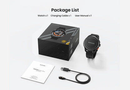 HAYLOU Solar Ultra GPS Smartwatch 1.6” AMOLED Display 5ATM Waterproof Built-in GPS Bluetooth Phone Calls Sports Smart Watch