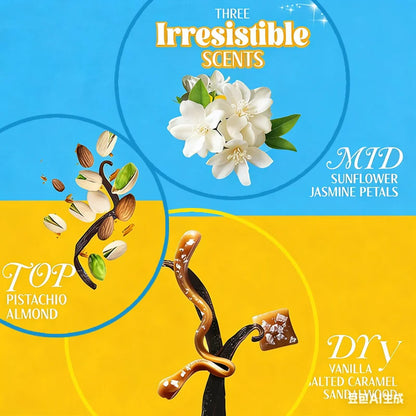 Sunshine EDP Vanilla Gourmand Fragrance, Fresh Coconut & Woody Scent, Long Lasting Irresistible Perfume for Daily & Gift