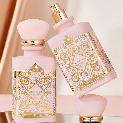 1PC Luxury Marshmallow Eau de Parfum Intense 100ml, Sweet Cotton Candy & Floral Scent, Long Lasting Perfume for Women,