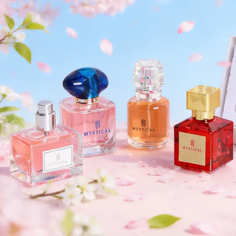 Mystical Perfume Gift Set For Women 4Pcs Spring Gift Includes 30ml EDP 30ml Air Freshener 30ml Body Spray Long Lasting Fragrance