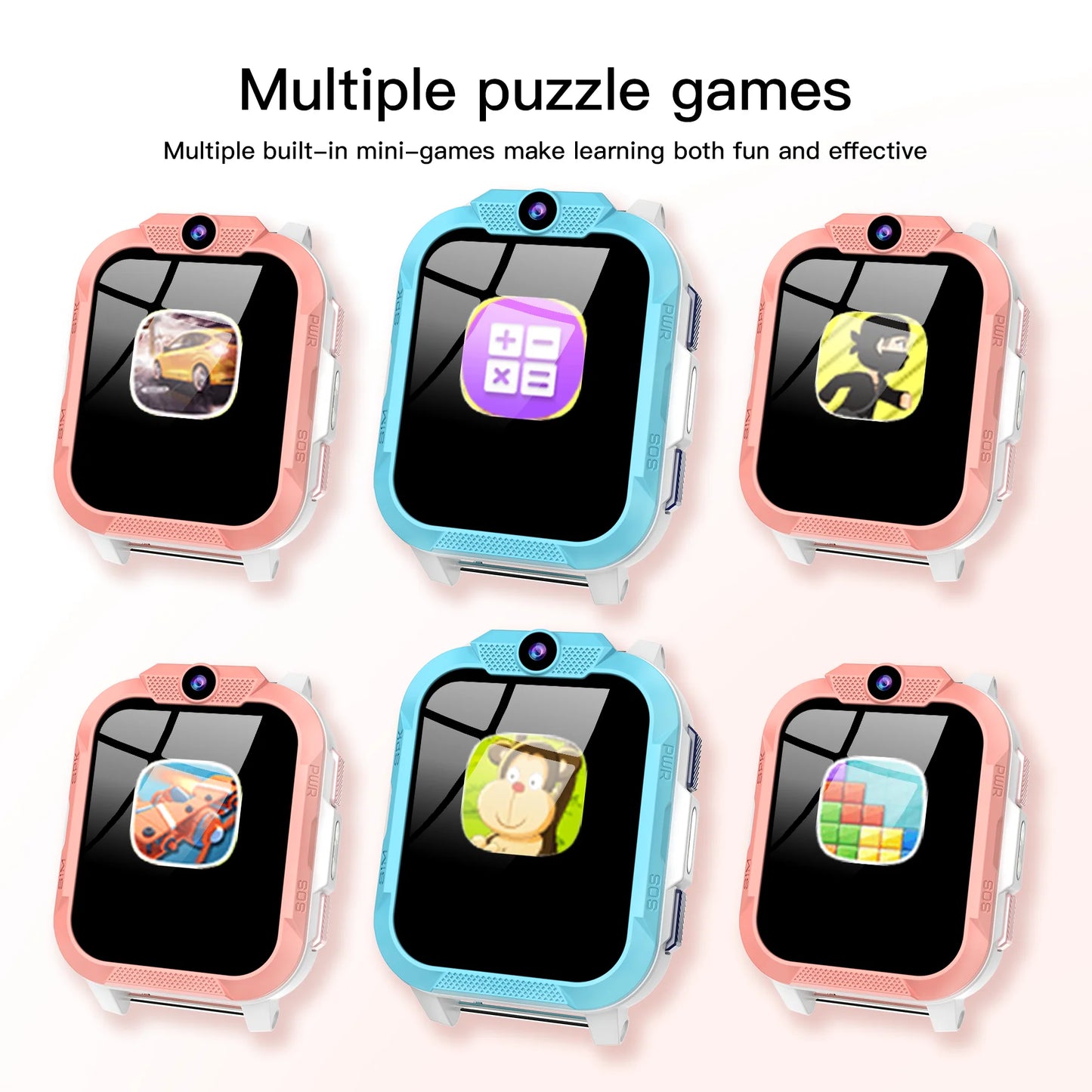 New Z40Pro Kids Smart Watch Waterproof Video Monitor Tracker 4G Call Watch SOS GPS Location Digital Watches for Chirdren's Gift