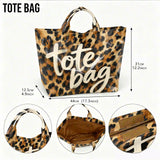 Retro Leopard Print Tote — view 2
