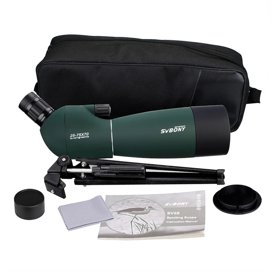 SVBONY SV28 Telescope Spotting Scope Powerful Zoom Monocular FMC BAK4 Waterproof For Bird Watching Target Shotting