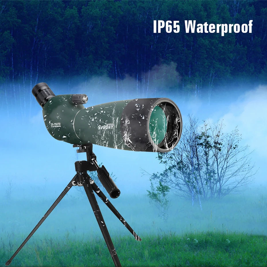 SVBONY SV28 Telescope Spotting Scope Powerful Zoom Monocular FMC BAK4 Waterproof For Bird Watching Target Shotting