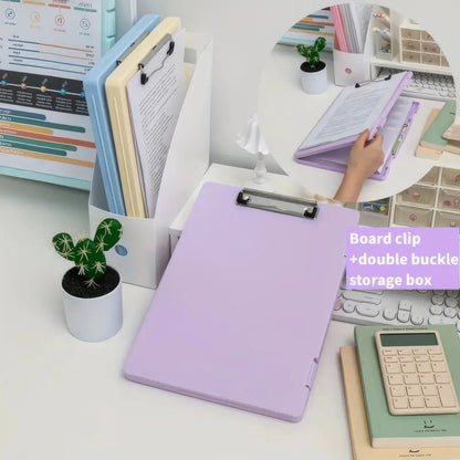 1-Piece Spacious Purple A4 Folder: Portable File Organizer Perfect for Storing Office and School Supplies in Daily Use