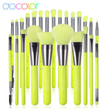 Docolor Neon Green Makeup Brush Set — product image