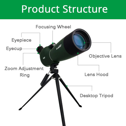 SVBONY SV28 Telescope Spotting Scope Powerful Zoom Monocular FMC BAK4 Waterproof For Bird Watching Target Shotting