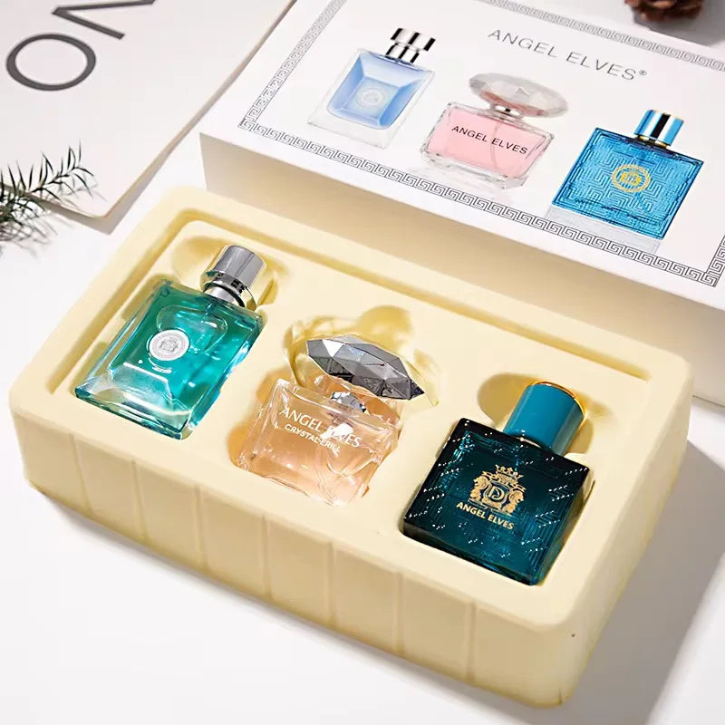 Brand Unisex Perfume Women 90ml Parfums Homme Gift Box 3Pcs Set Club De Nuit Perfumes De Mujer Lasting Floral Fruity Scent Spray