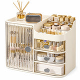 Three-Drawer Makeup Organizer with Mirror