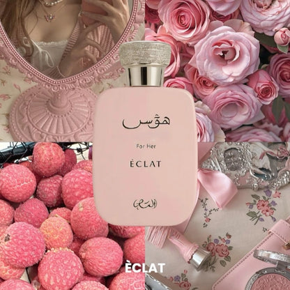 Rasasi Hawas Eclat for Women Eau de Parfum Spray, 3.4 Ounce (Holiday Gift)