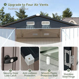 Metal Garden Storage Shed — view 5