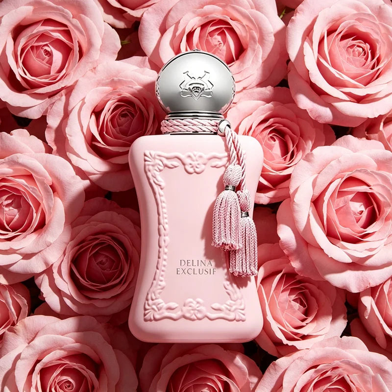 Delina Scent EDP Perfume for Women Long Lasting Pink Rose Rhubarb Sweet Floral Fragrance Lady Romantic Body Mist 30ml/1.0oz