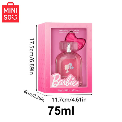 MINISO Barbie Pink Floral Eau De Parfum for Women 50ml/1.69oz 75ml/2.54oz - Fragrance Gift for Daughters Or Girlfriends