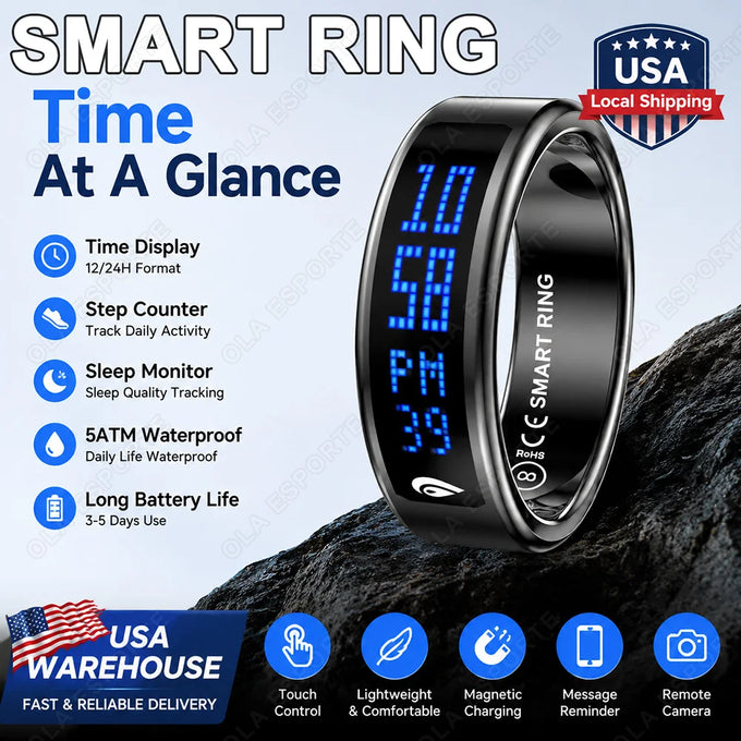 Touch-Display Activity Smart Ring — product image