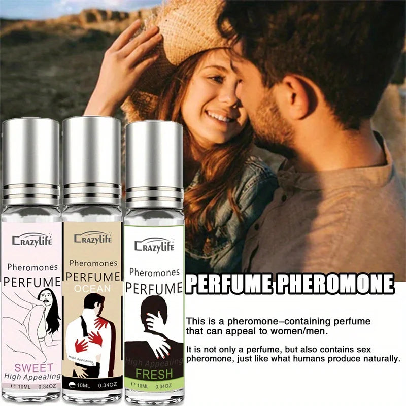 10ml Perfume for Men Women Ball Perfume Women Pheromone Men'S Essential Oil Perfume Attracts The Opposite Sex Lasting Fragrance