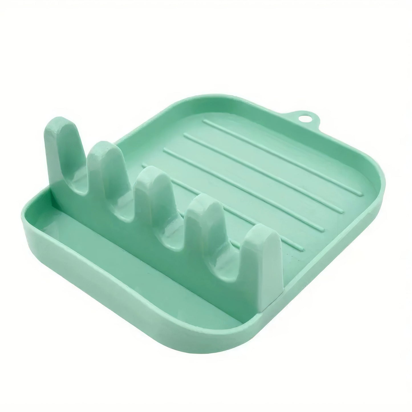 1 Green Cutlery Rack, Dish Drain Rack, Suitable for Busy Families, Compact Countertop Storage Rack, Multifunctional Storage Use