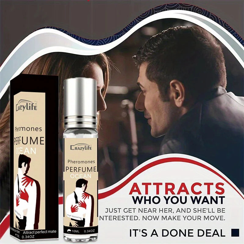 10ml Perfume for Men Women Ball Perfume Women Pheromone Men'S Essential Oil Perfume Attracts The Opposite Sex Lasting Fragrance