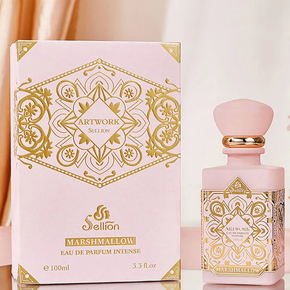 1PC Luxury Marshmallow Eau de Parfum Intense 100ml, Sweet Cotton Candy & Floral Scent, Long Lasting Perfume for Women,