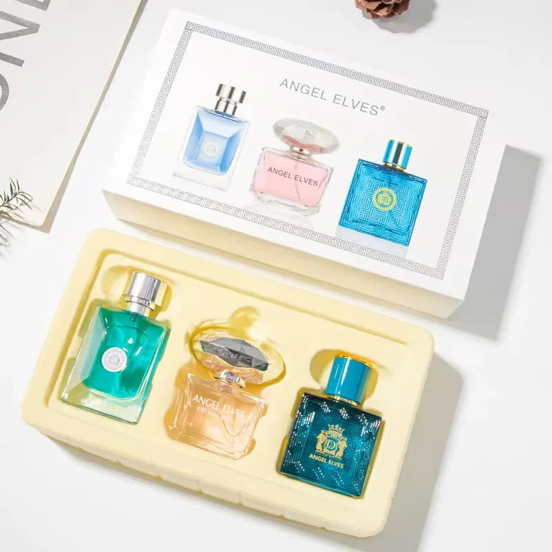 Brand Unisex Perfume Women 90ml Parfums Homme Gift Box 3Pcs Set Club De Nuit Perfumes De Mujer Lasting Floral Fruity Scent Spray