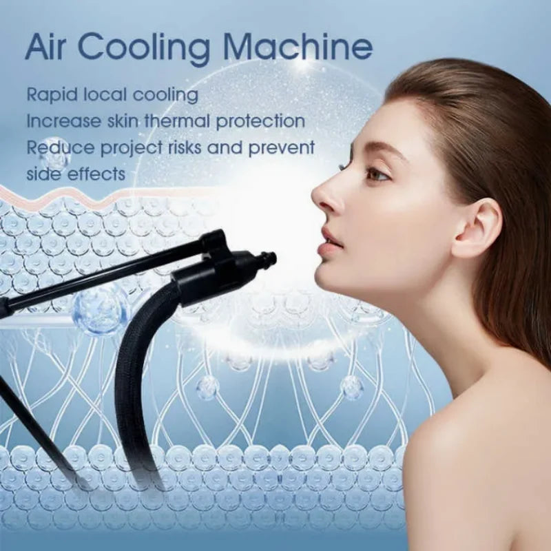 Air Cooled Skin Cooling System Low Temperature Machine for Laser Tattoo Removal Skin Pain Relief Beauty Salon Equipment Device