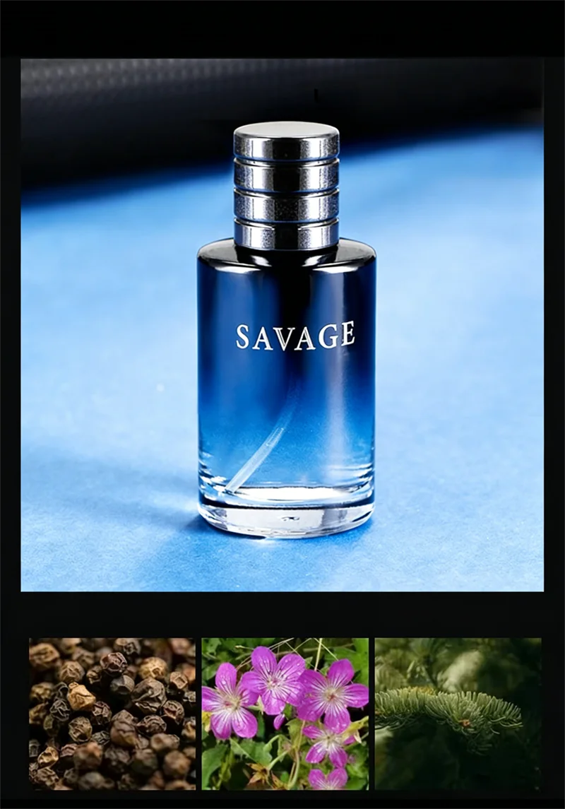 100ml Men's Cologne Luxury Brand Natural Floral Fruity Scent Spray 4Pcs Gift Box For Gentleman Daily Party