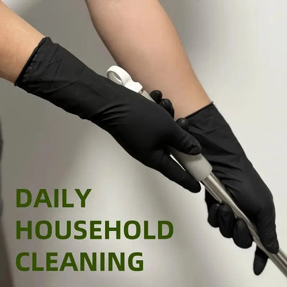Nitrile Gloves Disposable Black 100PCS,Heavy Duty Work Gloves for Kitchen,Cleaning,Workshop-A Practical Valentine's DayEssential