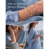 Delicate Layered Chain Bracelet Set — view 4