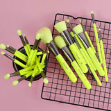 Docolor Neon Green Makeup Brush Set — view 3